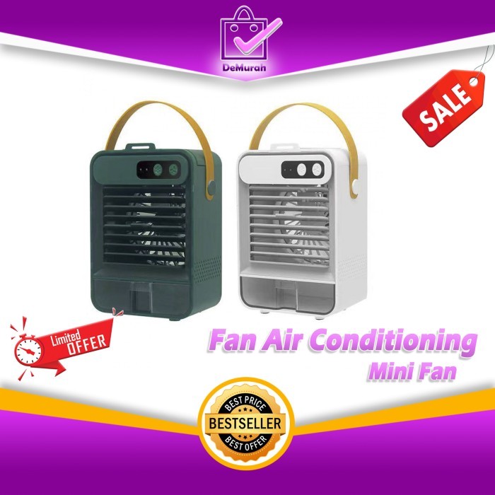 Fan Air Conditioning Mini Fan Rechargeable Kipas AC Cas Portable 0937 jyabd