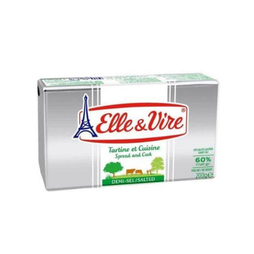 

Elle&Vire Butter Sltd Sprd&Cking 60%200G