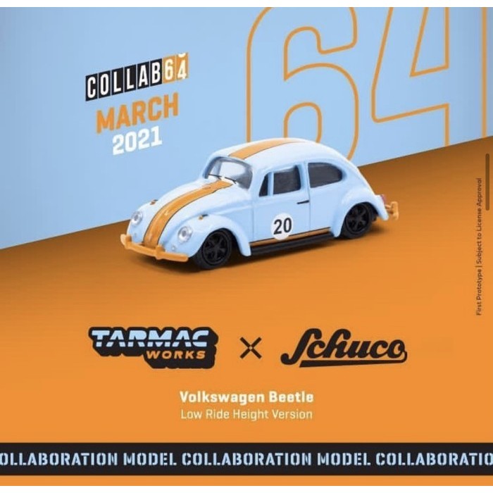 Paket Diecast Volkswagen Beetle Gulf