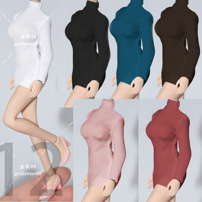 Baju Female Sexy Dress Sweater U/ Tbleague Phicen Jiaodoll 1/12 New Best Quality Asli 100% Original