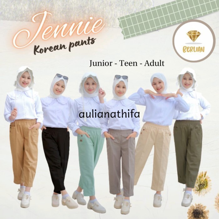 Baggy Pants Jennie Korean Style Celana Panjang Anak/Remaja Perempuan