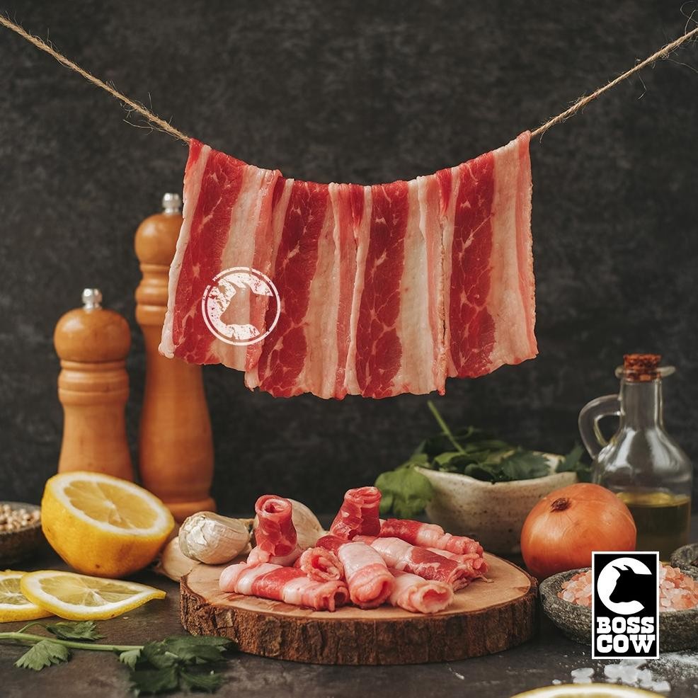 

USA Sliced Beef Shortplate / Yoshinoya / Daging Sapi Iris 1KG