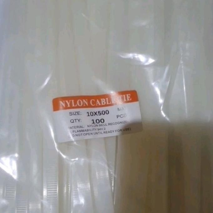 

Grosir Kabel Ties 10 X 500 Mm Nylon Cable Tie ( Lebar 1 Cm X Panjang 50 Cm )