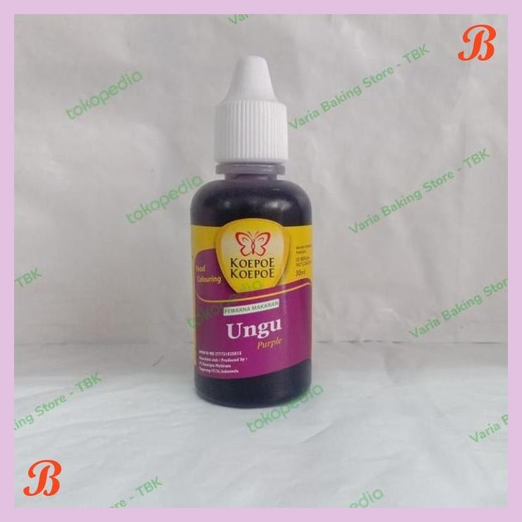

| VRB | PEWARNA UNGU 30 ML PURPLE KOPOE KUPU FOOD GRADE COLOR COLOURING