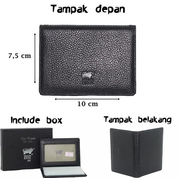 

Promo Dompet Kartu Card Holder Kulit Asli Import Branded | Braun Buffel Cc01