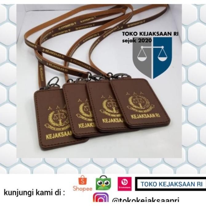 

Sale Tempat Id Card Kulit Coklat Kejaksaan Lanyard Kejaksaan