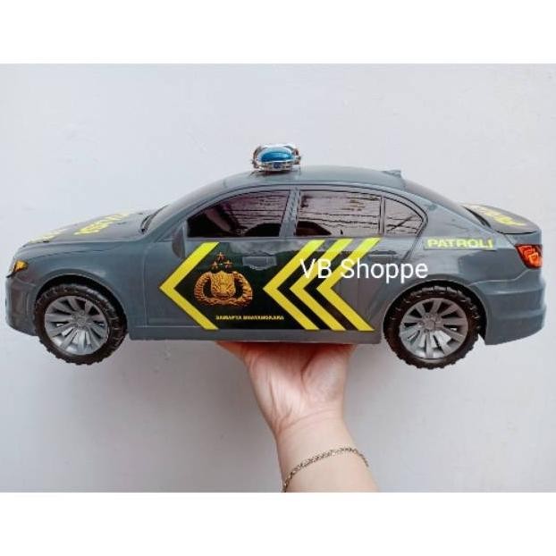 45cm Mobil besar jumbo polisi police car mainan mobilan patroli dorong