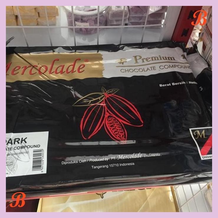 

| VRB | COKLAT PREMIUM DARK COMPOUND 5KG MERCOLADE