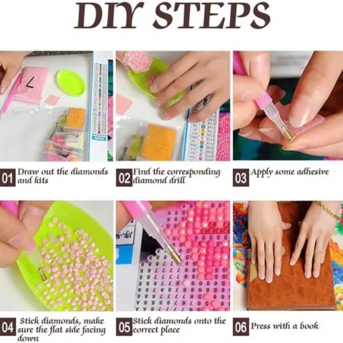 5D DIY Diamond Painting Full Drill 30x40cm Lukisan Kristik Diamond Pai