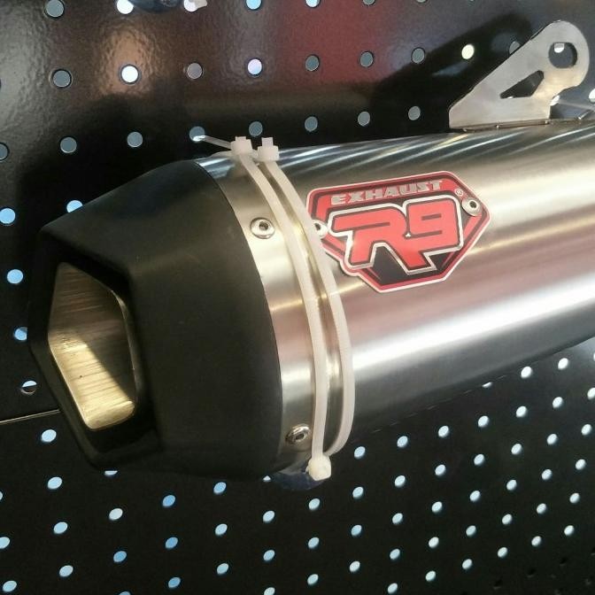 Spesial Knalpot R9 Alpha Black Silencer Only 50Mm