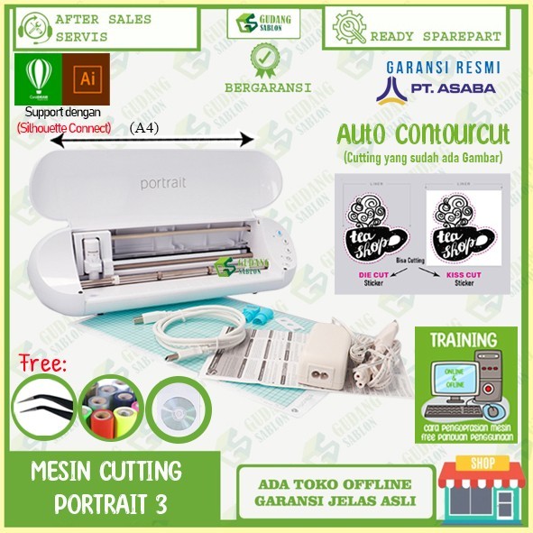 

TERBARU Mesin Cutting Sticker Portrait 3 /Portrait A4 PROMO!