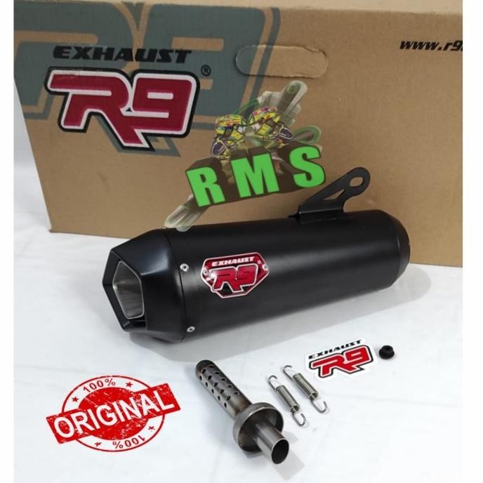Terjangkau Knalpot R9 Exhaust Alpha Series Yamaha New Nmax 155 Old - Black