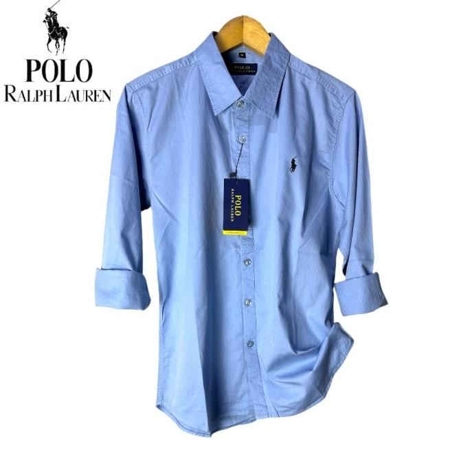 POLO Ralph Lauren Kemeja Putih Panjang Pria Casual LN