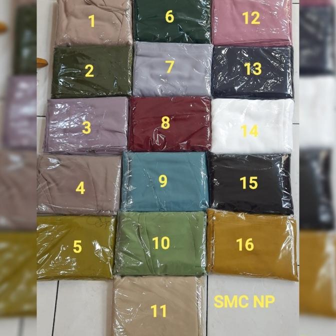 Terjangkau Khimar Ceruti Jilbab Syari Jolimo Semi Jumbo Classic All Size Non Pet