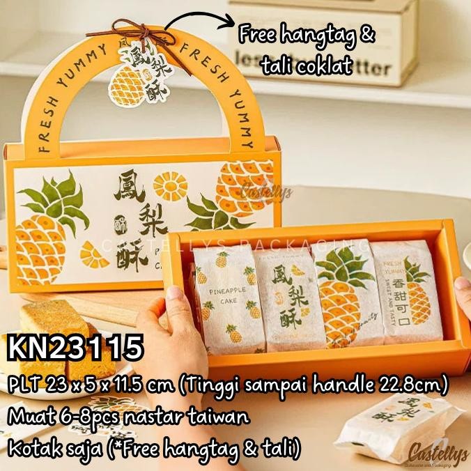 Termantab] Kotak Dus Box Kue Nastar KN 23115 Nanas Nastar Taiwan Cookies Pineapple Cake