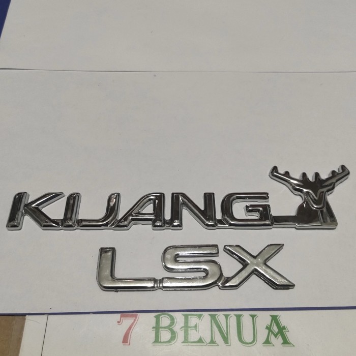 EMBLEM BELAKANG TOYOTA KIJANG KAPSUL LSX CHROME TAHUN 1997 UP