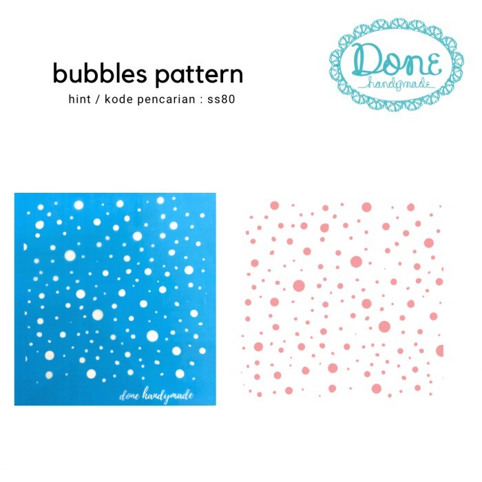 

TERBARU silk screen texture motif clay scrapbooking stencil bubbles ss80