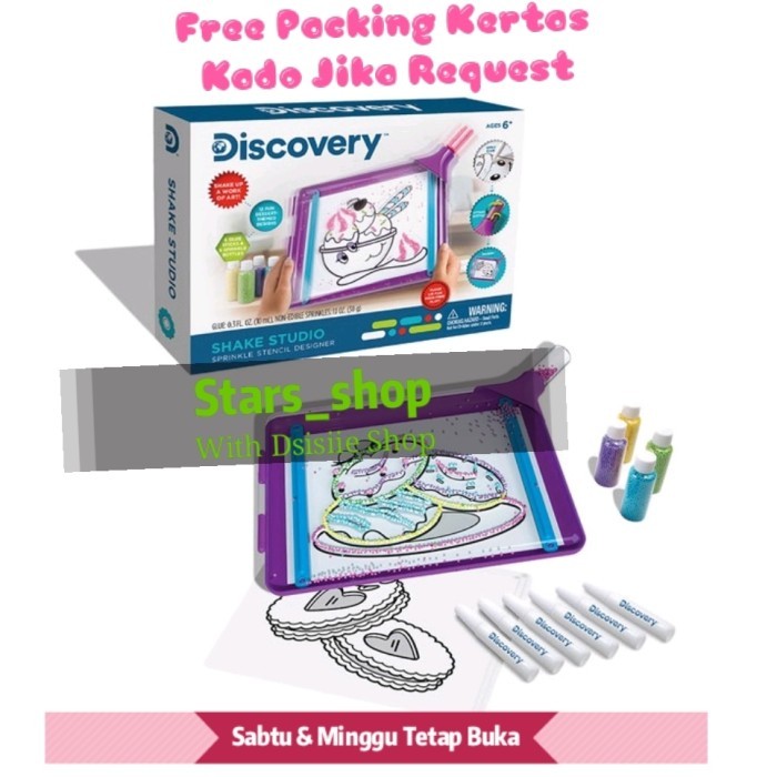 

TERBARU Discovery Shake Studio Sprinkle Stencil Designer Original