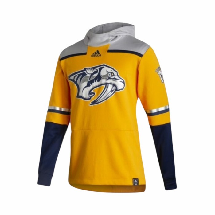 Hoodie Adidas Original Nhl Hockey Nashville Predators Aeroready