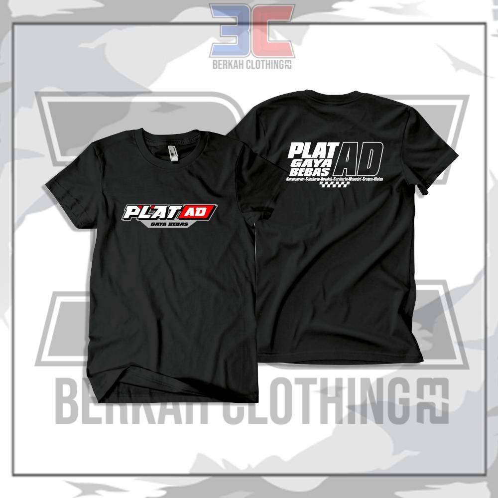 T-Shirt Plat Ad Gaya Bebas Karang Anyar-Sukoharjo-Boyolali-Surakarta-Wonogiri-Sragen-Klaten