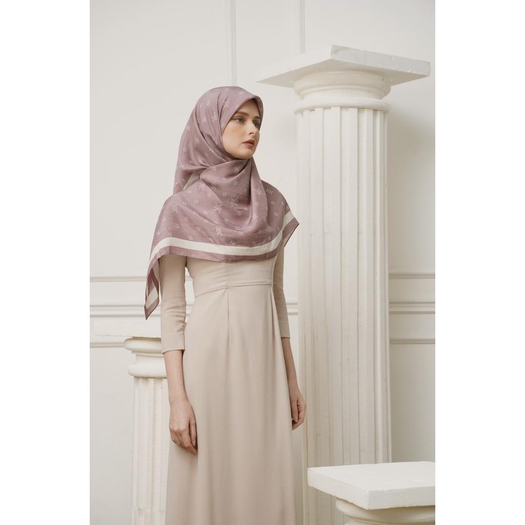 Diskon Khanaan - Scarf Monogram - Purple Ice