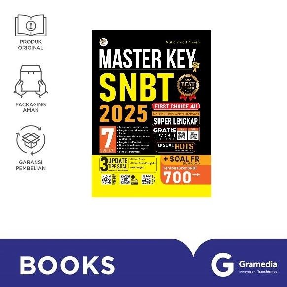 

|| PROMO ~`~ Gramedia Buku MASTER KEY SNBT 2025 ||~~~