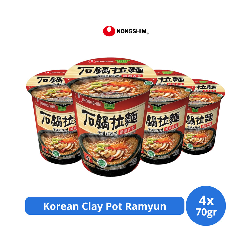 

Nong Shim Korean Clay Pot Ramyun 70gr x 4 pcs