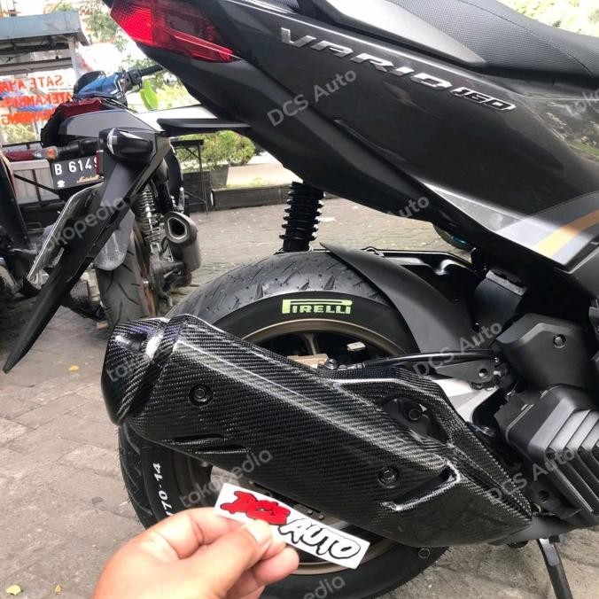 Diskon Cover Knalpot Carbon Kevlar Vario 160 Vario160