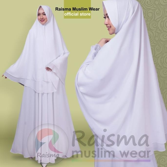 Gamis Putih Wanita / Baju Gamis Putih Syari / Gamis Putih Untuk Umroh Terlaris