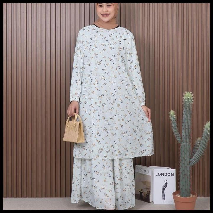 Terlaris Famys - Gamis Malaysia Motif New Shiffon 000568  Muslim Wanita Good Quality