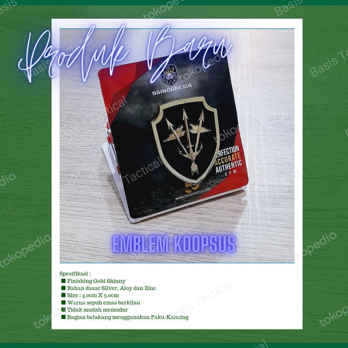 PIN EMBLEM KOOPSUS 55 INDONESIA