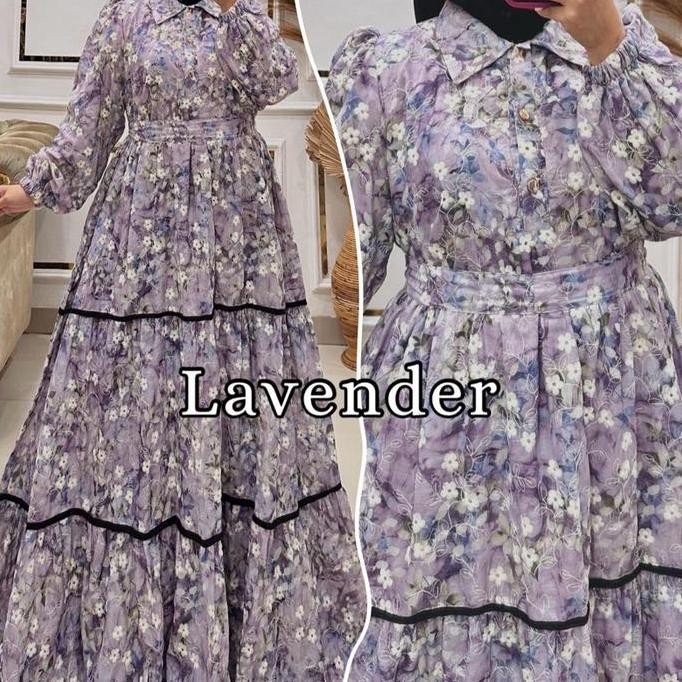 Queenasyari - Jehan Dress Katbol Premi Gaun Kondangan Ukuran Jumbo LD 125 - 145 cm Gamis Muslim Wani