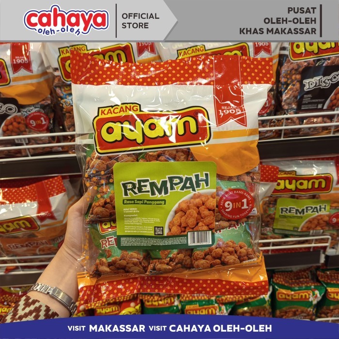 

BARANG TERLARIS Kacang Rempah Sapi Panggang Kacang Ayam Cahaya Oleh Oleh Makassar 225gr 9 in 1