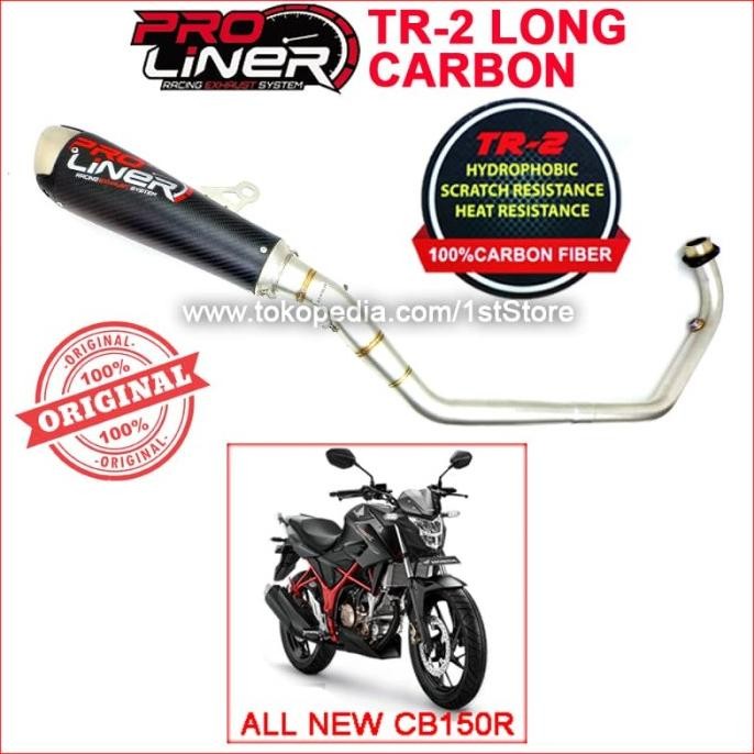 Diskon Original Proliner Tr 2 Carbon Long All New Cb150R Knalpot Cb 150R Led