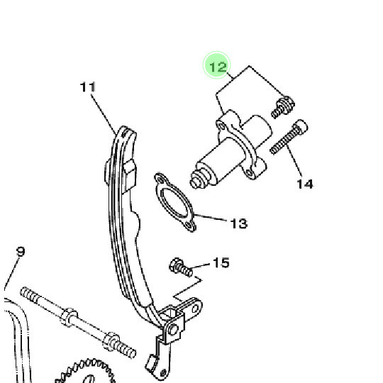 Tensioner Assy Cam Chain Scorpio Scorpio Z Ori Yamaha Part Punya Baru