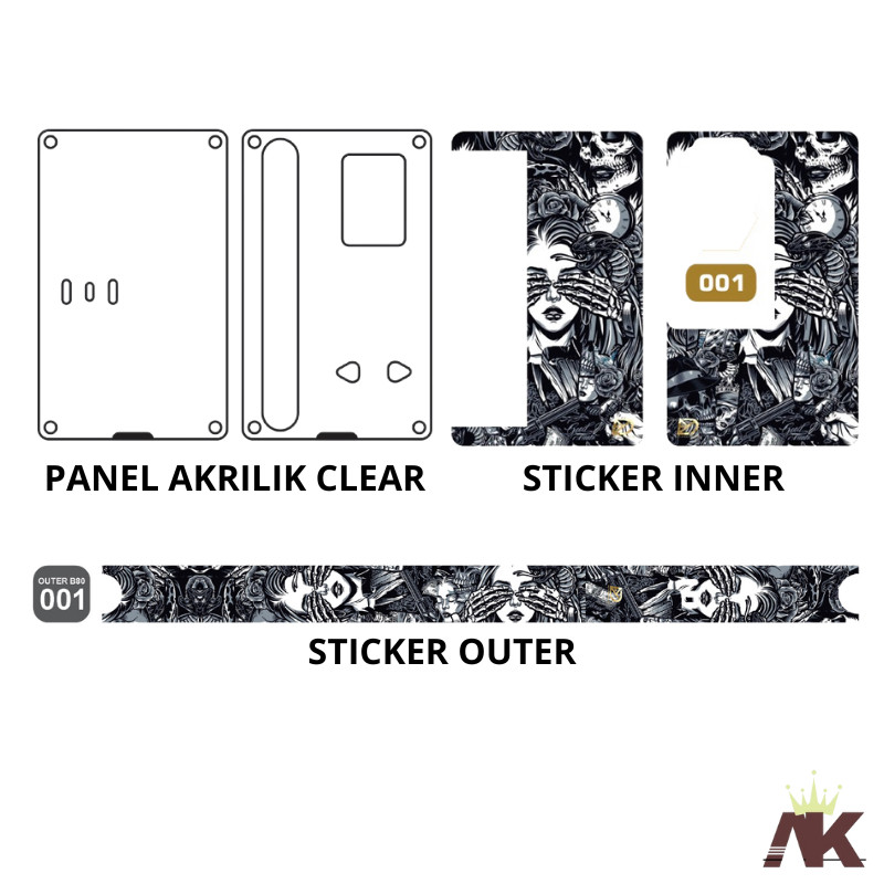 

Premium Cut - Cutting Akerilik Untuk Bagian Luar Dalam B80 Pres 1 Garskin Stiker / Case Custom Terlaris 2PCS/ Fullbody