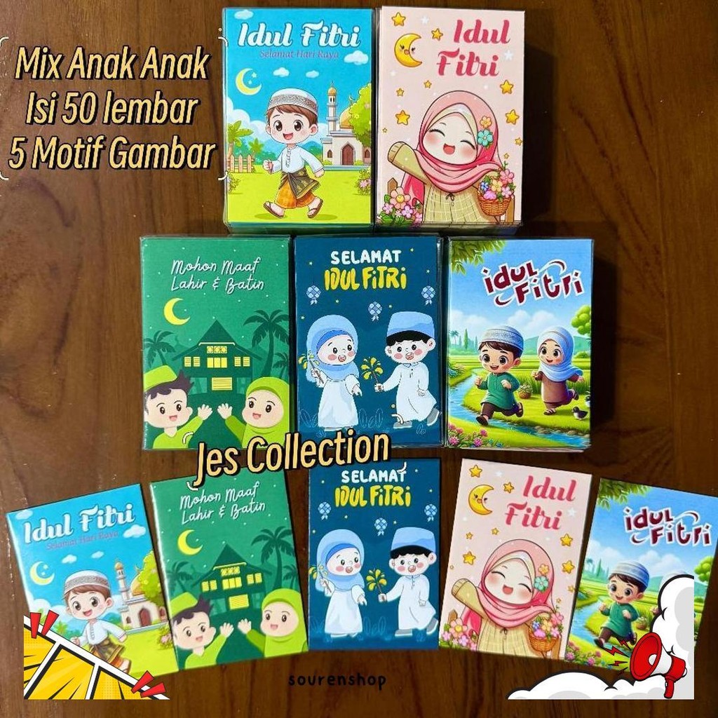 

Amplop Lebaran Idul Fitri Isi 50 Lembar Amplop Karakter Angpao Lucu Terbaru Cod