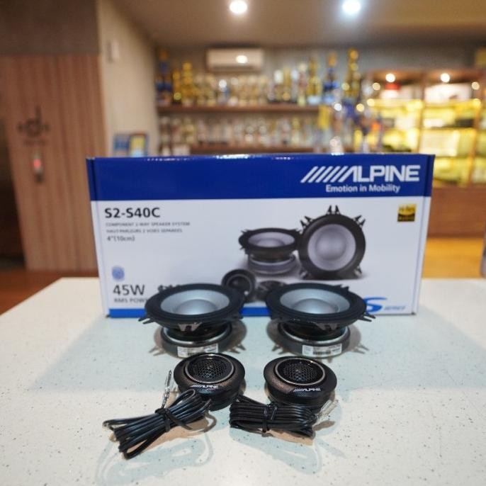 Sale Speaker Alpine S2-S40C 2 Way Split Component 4 Inch Dealer Resmi Ori