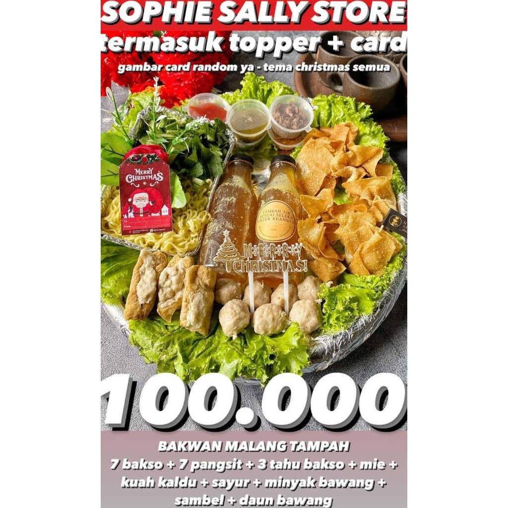 

Murah Bakso Malang Tampah Hampers Natal / Christmas Edition 2022