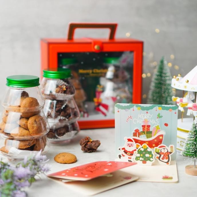 

Murah Christmas Tree Hampers / Natal / Parcel Christmas / Choco / Cookies /
