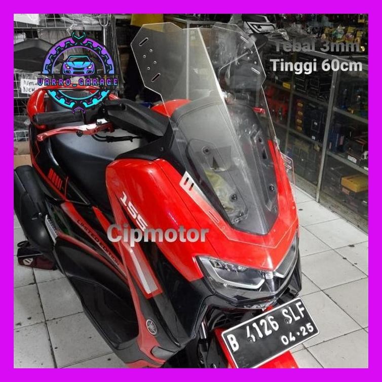 VISOR WINDSHIELD NEW NMAX NEW 2020 CUSTOM TINGGI 60CM CLEAR RAYBEN