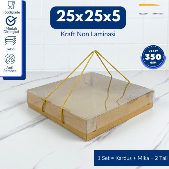 #@#@#@#@] E-Flute Box Kemasan Parcel Mika Tali Puding Mini, Box Cake, Sekat 9