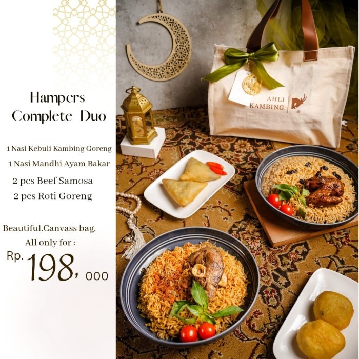 

PROMO !!! SALE TERLARIS HAMPERS COMPLETE DUO AHLI KAMBING READY