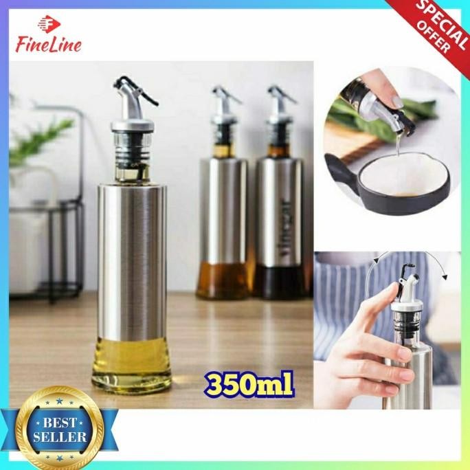 

botol minyak goreng zaitun saos kecap bumbu oil jar bottle stainless termurah