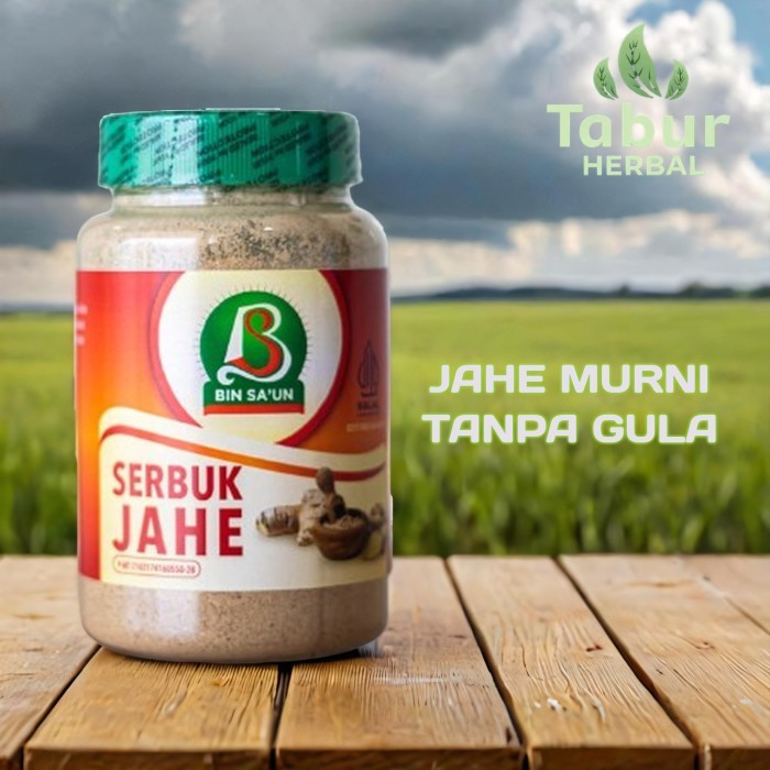 

ORIGINAL "Bin Sa'un Minuman Herbal Tradisional: Khasiat Jahe, Kunyit, Temulawak, dan Kencur" PREMIUM