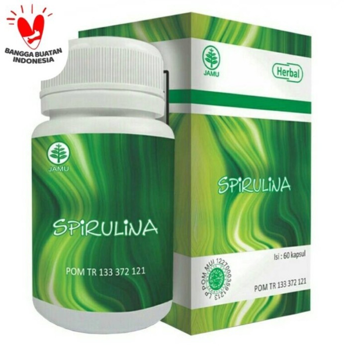 

ORIGINAL HIU Kapsul Herbal Spirulina PREMIUM