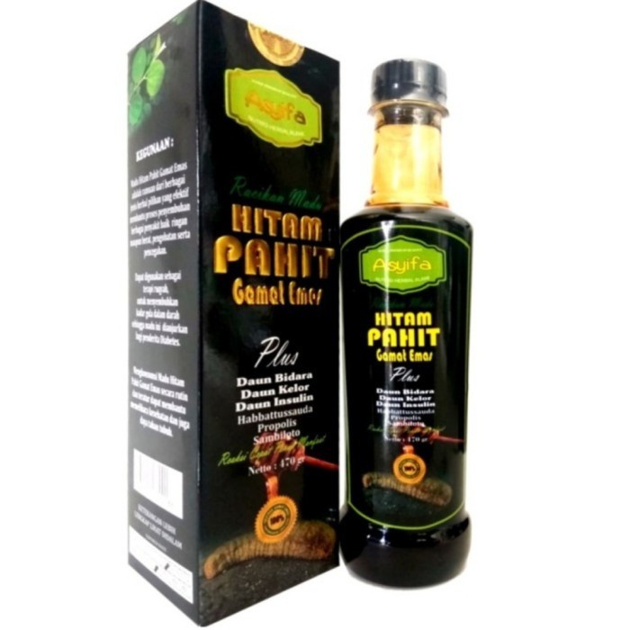 

ORIGINAL Madu Racikan Hitam Pahit Gamat Emas Asyifa Plus Daun Bidara Daun Kelor PREMIUM