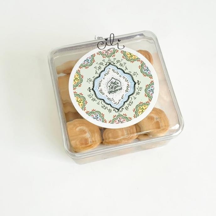 

'+'+'+'+] (SIF140) Stiker idul fitri lebaran LULU untuk toples paperbag dus kotak iamcili diameter 8cm [32 pcs]