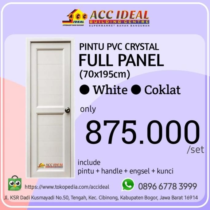 Pintu Kamar Mandi Pvc Crystal Full Panel Projectstore11