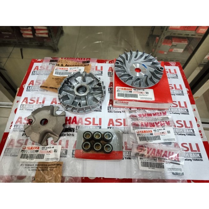 SPECIAL PAKET CVT PULLY DEPAN MIO M3 - MIO Z ORIGINAL YAMAHA GENUINE PARTS KODE 174